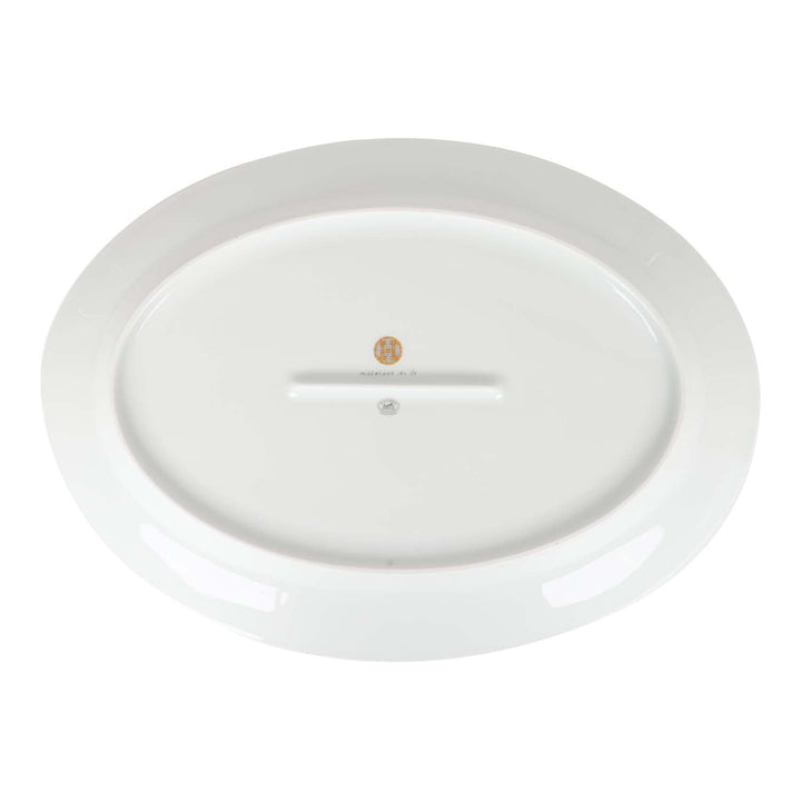 Top quality Hermes "Mosaique Au 24" Gold Porcelain Oval Large Platter