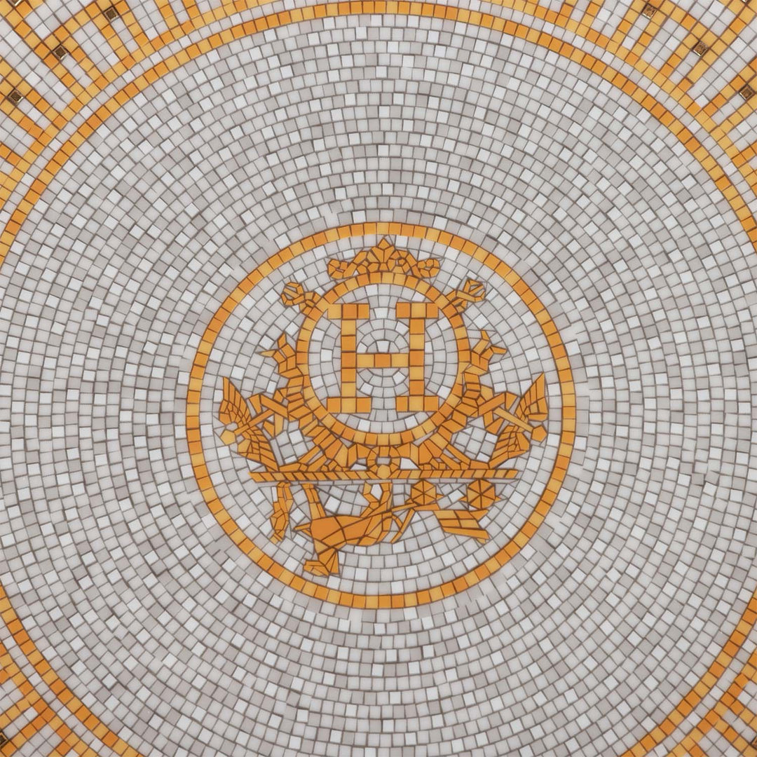 Top quality Hermes "Mosaique Au 24" Gold Dessert Plate Set