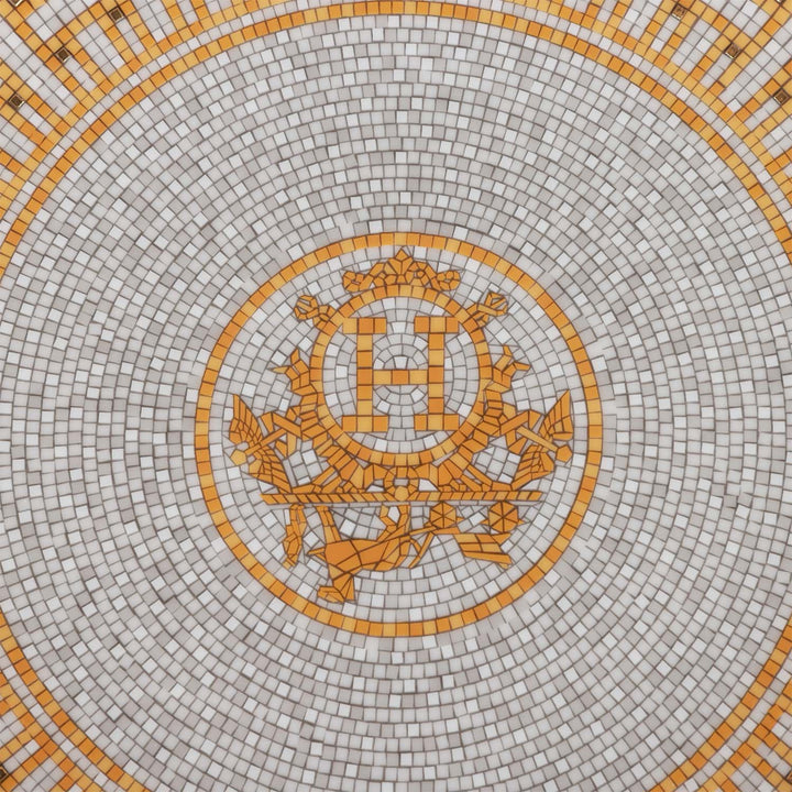 Top quality Hermes "Mosaique Au 24" Gold Dessert Plate Set