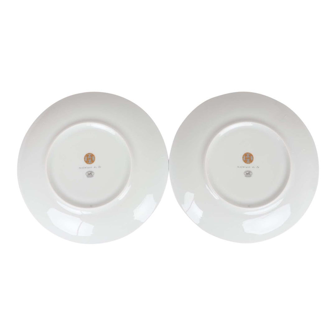 Top quality Hermes "Mosaique Au 24" Gold Dessert Plate Set