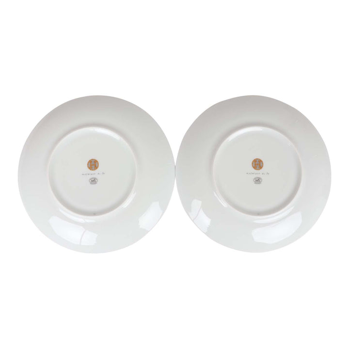 Top quality Hermes "Mosaique Au 24" Gold Dessert Plate Set