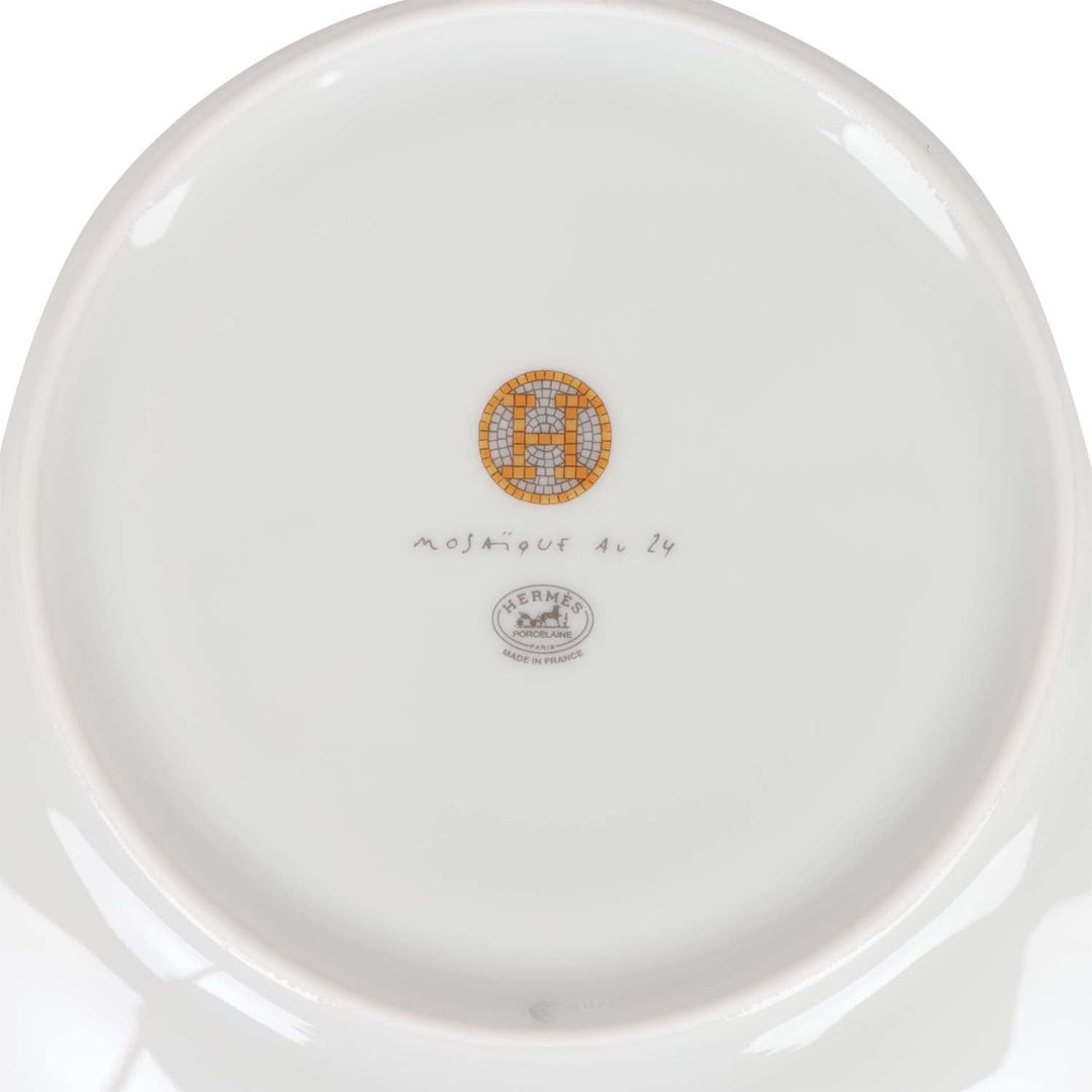 Top quality Hermes "Mosaique Au 24" Gold Dessert Plate Set