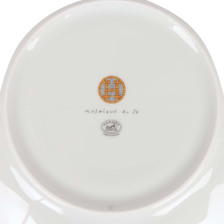 Top quality Hermes "Mosaique Au 24" Gold Dessert Plate Set