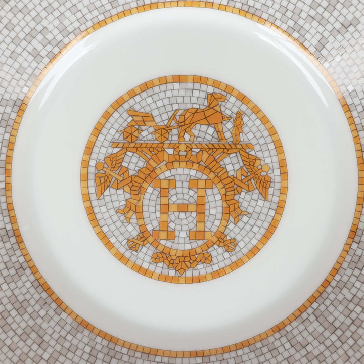 Top quality Hermes "Mosaique Au 24" Gold Porcelain Tea Cup And Saucer Set