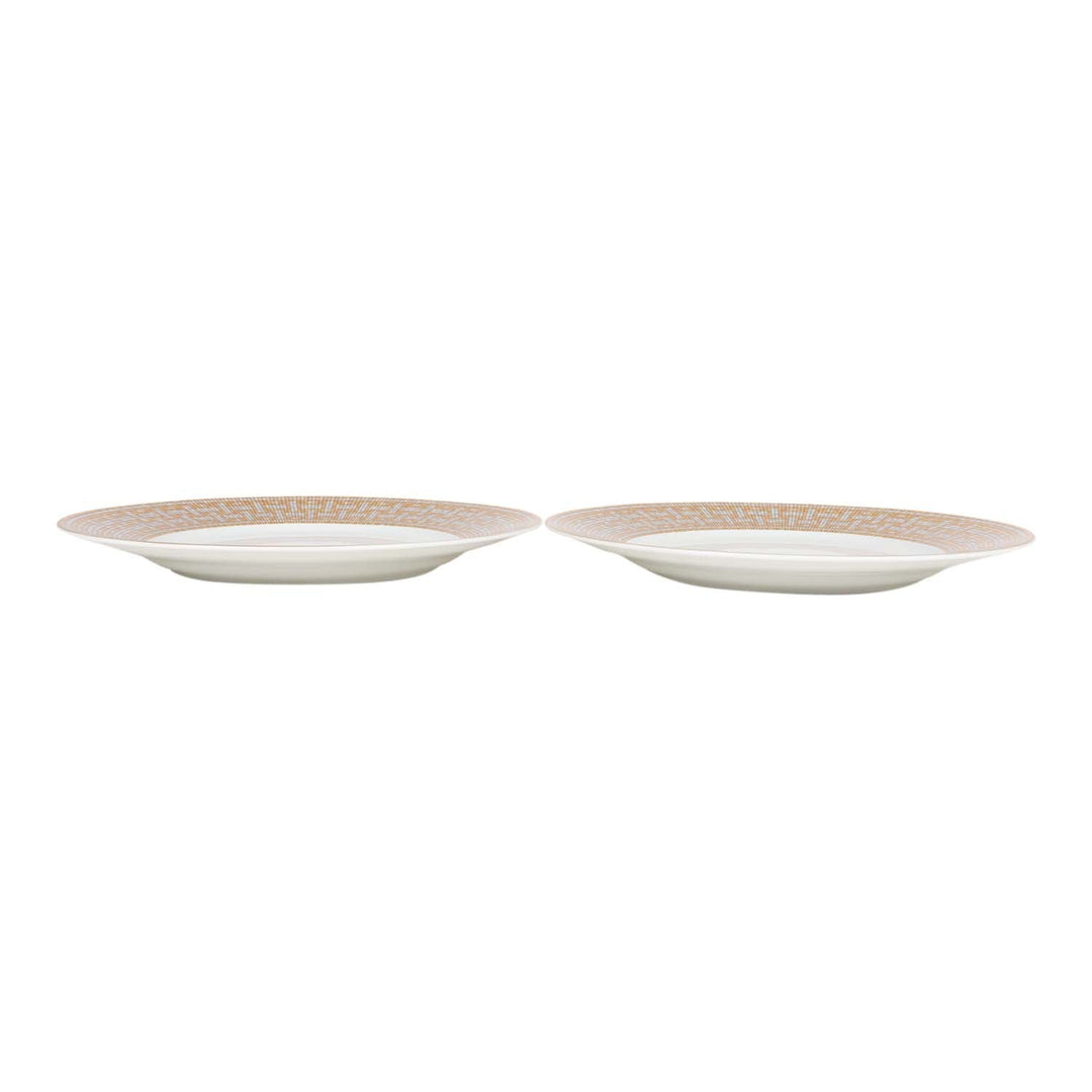 Hermes "Mosaique Au 24" Gold Dinner Plate Set