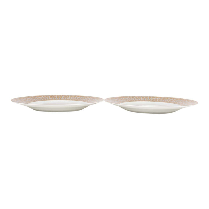 Hermes "Mosaique Au 24" Gold Dinner Plate Set