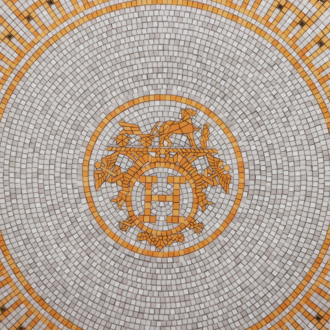 Top quality Hermes "Mosaique Au 24" Gold Dessert Plate Set