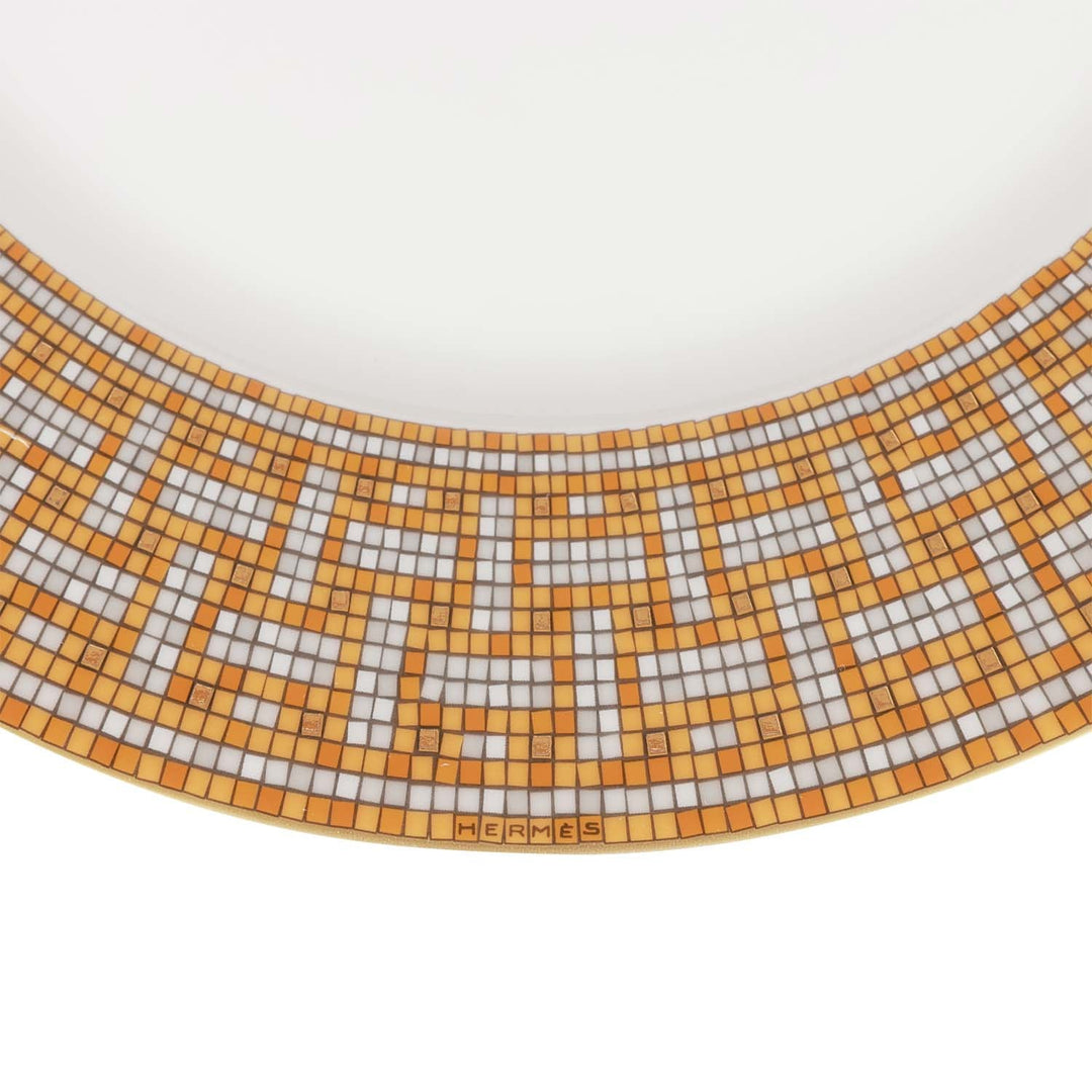 Top quality Hermes "Mosaique Au 24" Gold Dinner Plate Set