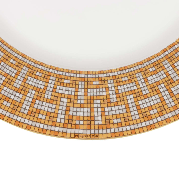 Top quality Hermes "Mosaique Au 24" Gold Dinner Plate Set