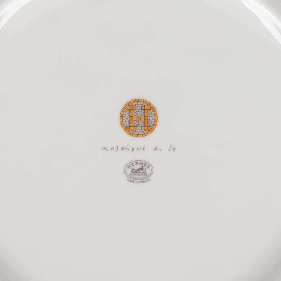 Top quality Hermes "Mosaique Au 24" Gold Dinner Plate Set