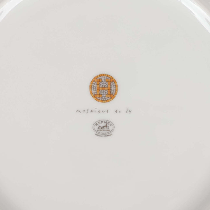 Top quality Hermes "Mosaique Au 24" Gold Dinner Plate Set