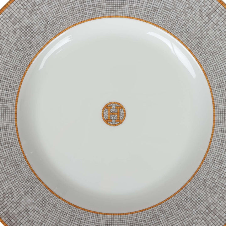 Top quality Hermes "Mosaique Au 24" Gold Porcelain Presentation Plate Set
