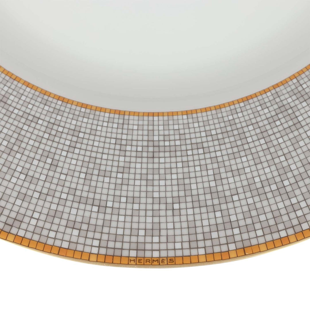 Top quality Hermes "Mosaique Au 24" Gold Porcelain Presentation Plate Set