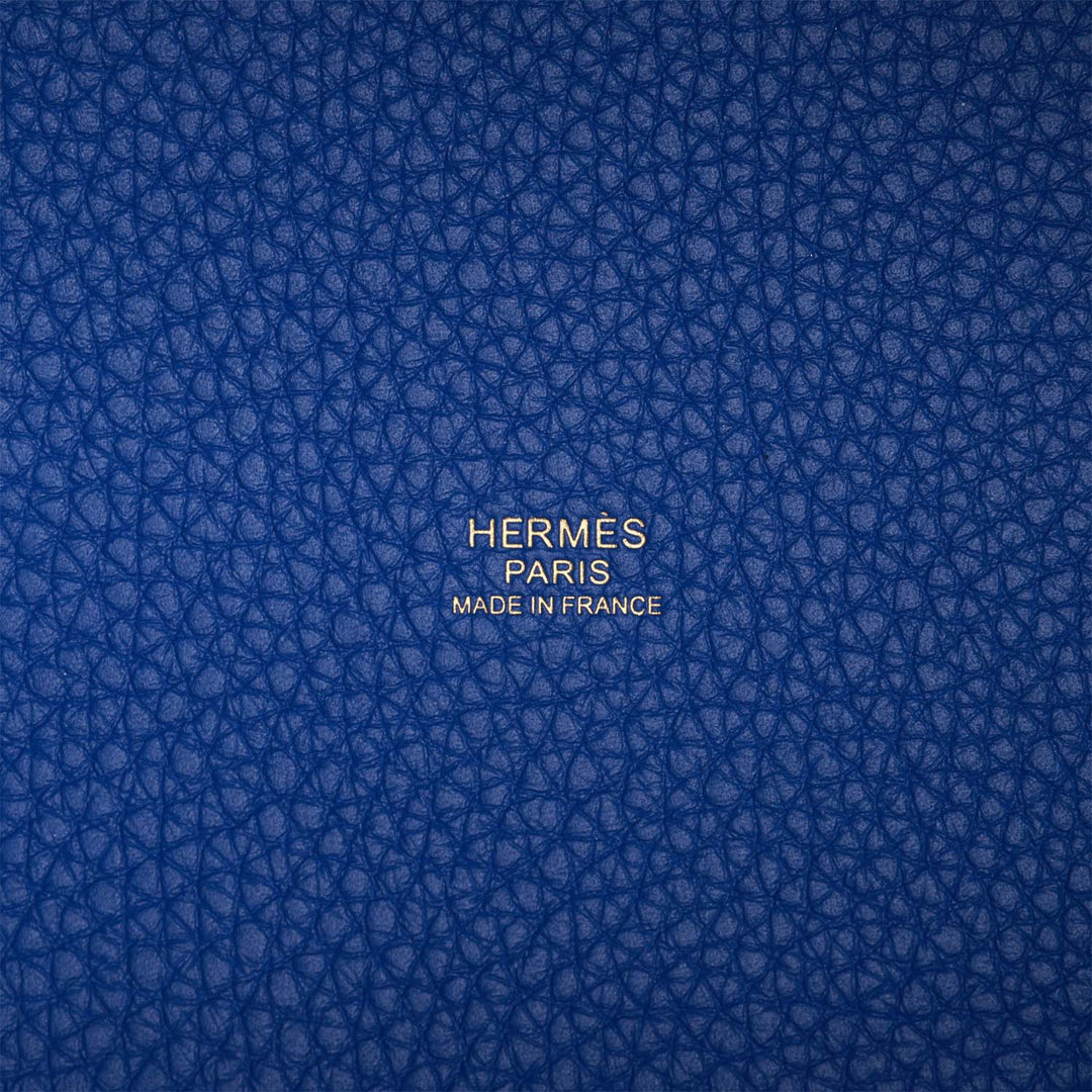 Top quality Hermes Picotin Lock 18 Bleu Royal Clemence Gold Hardware
