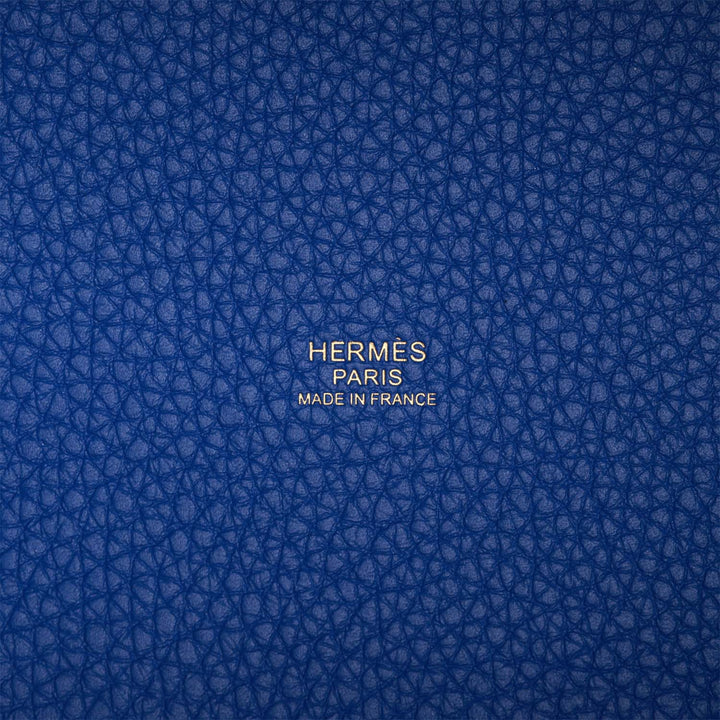 Top quality Hermes Picotin Lock 18 Bleu Royal Clemence Gold Hardware