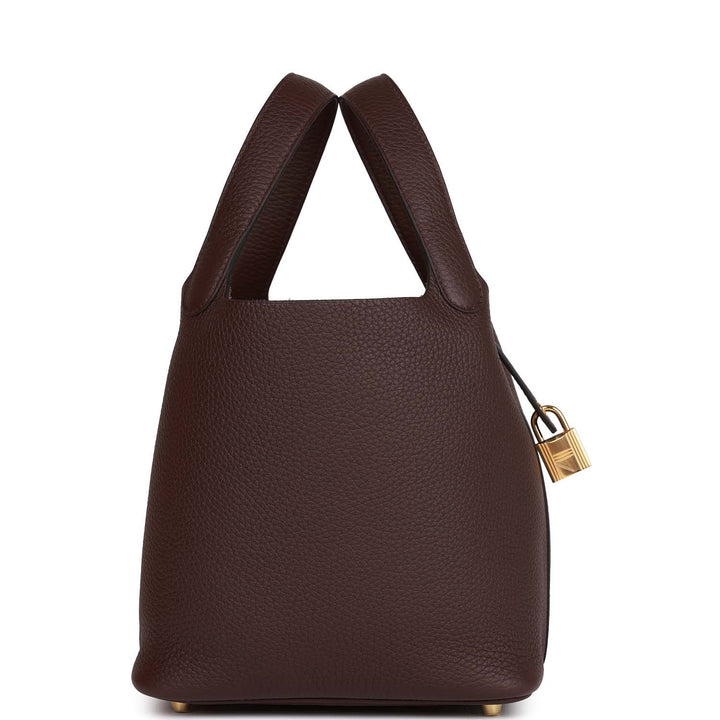 Top quality Hermes Picotin Lock 18 Rouge Sellier Clemence Gold Hardware