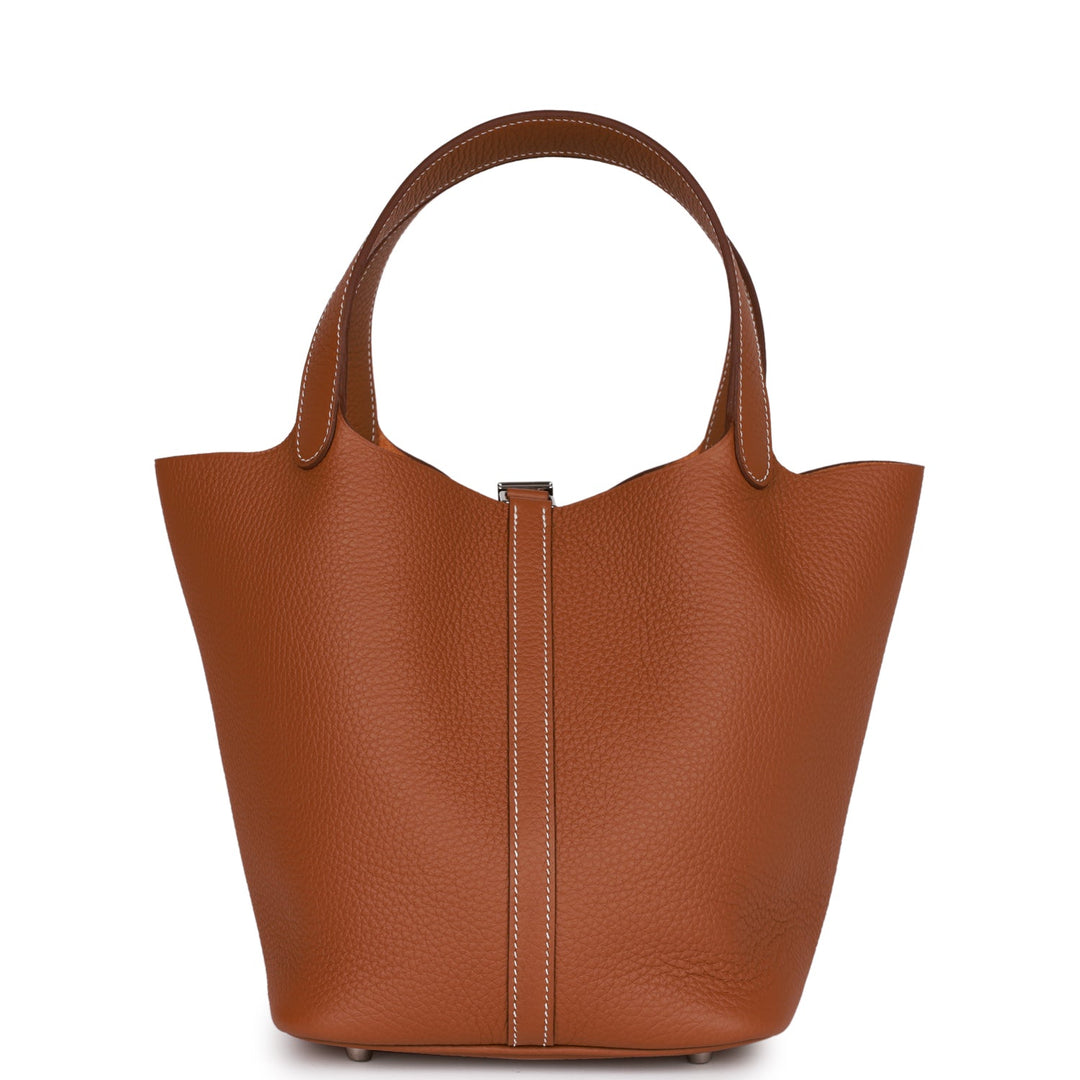 Top quality Hermes Picotin Lock 22 Gold Clemence Palladium Hardware