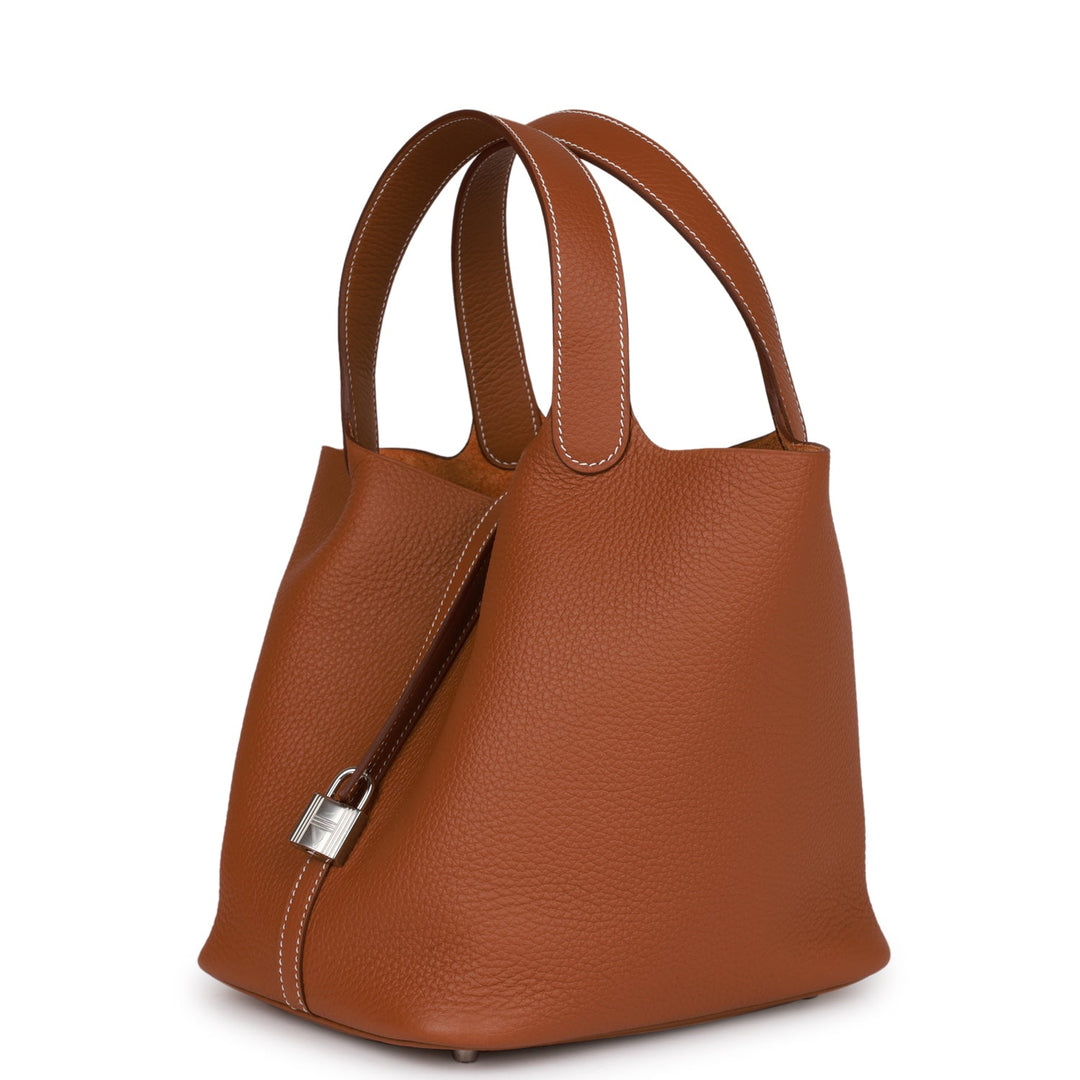 Top quality Hermes Picotin Lock 22 Gold Clemence Palladium Hardware
