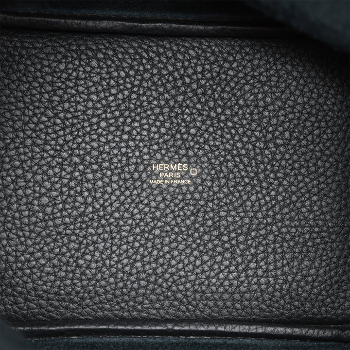 Top quality Hermes Picotin Lock 18 Black Matte Alligator and Clemence Touch Gold Hardware