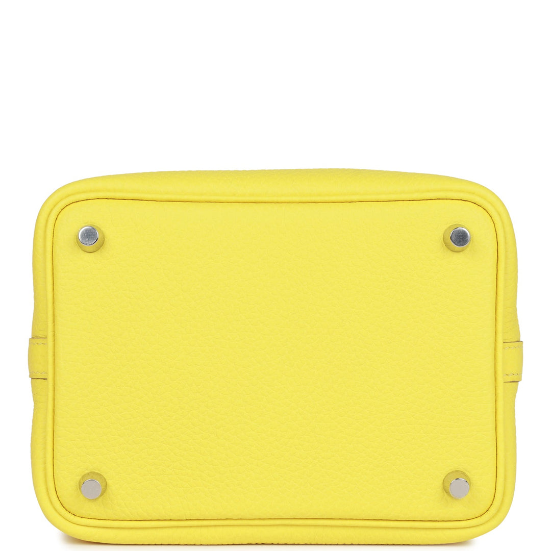 Hermes Picotin Lock 18 Mimosa Matte Alligator and Lime Clemence Touch Palladium Hardware