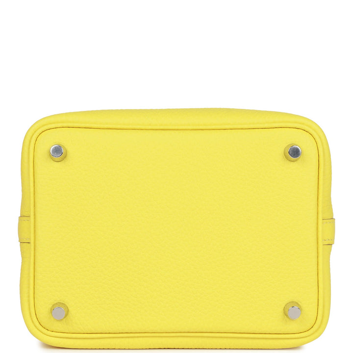 Hermes Picotin Lock 18 Mimosa Matte Alligator and Lime Clemence Touch Palladium Hardware