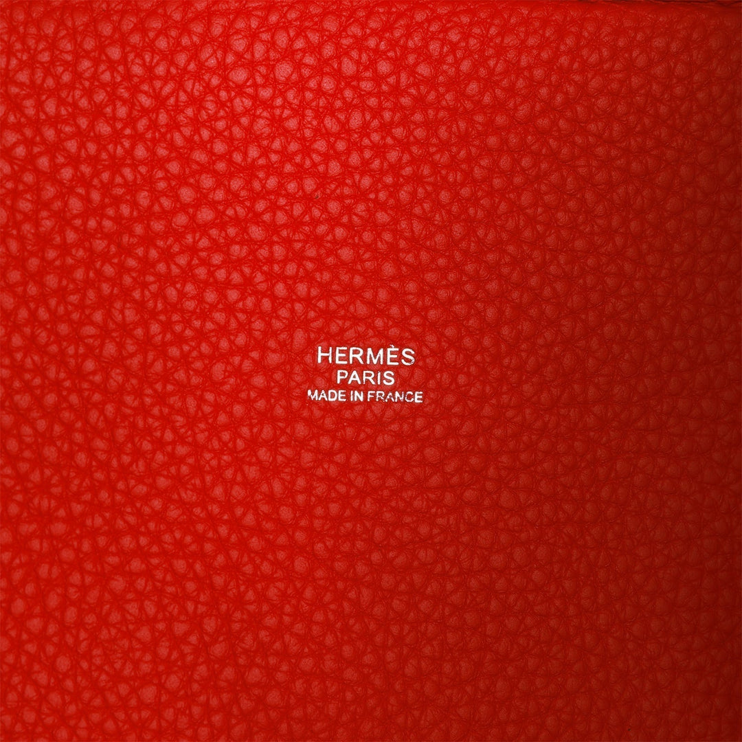Top quality Hermes Picotin Lock 18 Vermillion Clemence Palladium Hardware