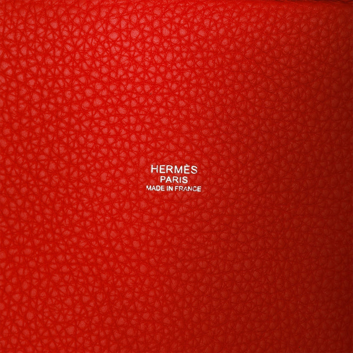 Top quality Hermes Picotin Lock 18 Vermillion Clemence Palladium Hardware