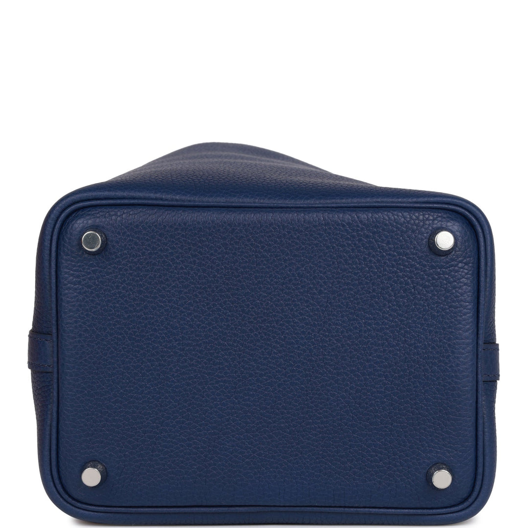 Top quality Hermes Picotin Lock 18 Bleu Saphir Maurice Palladium Hardware