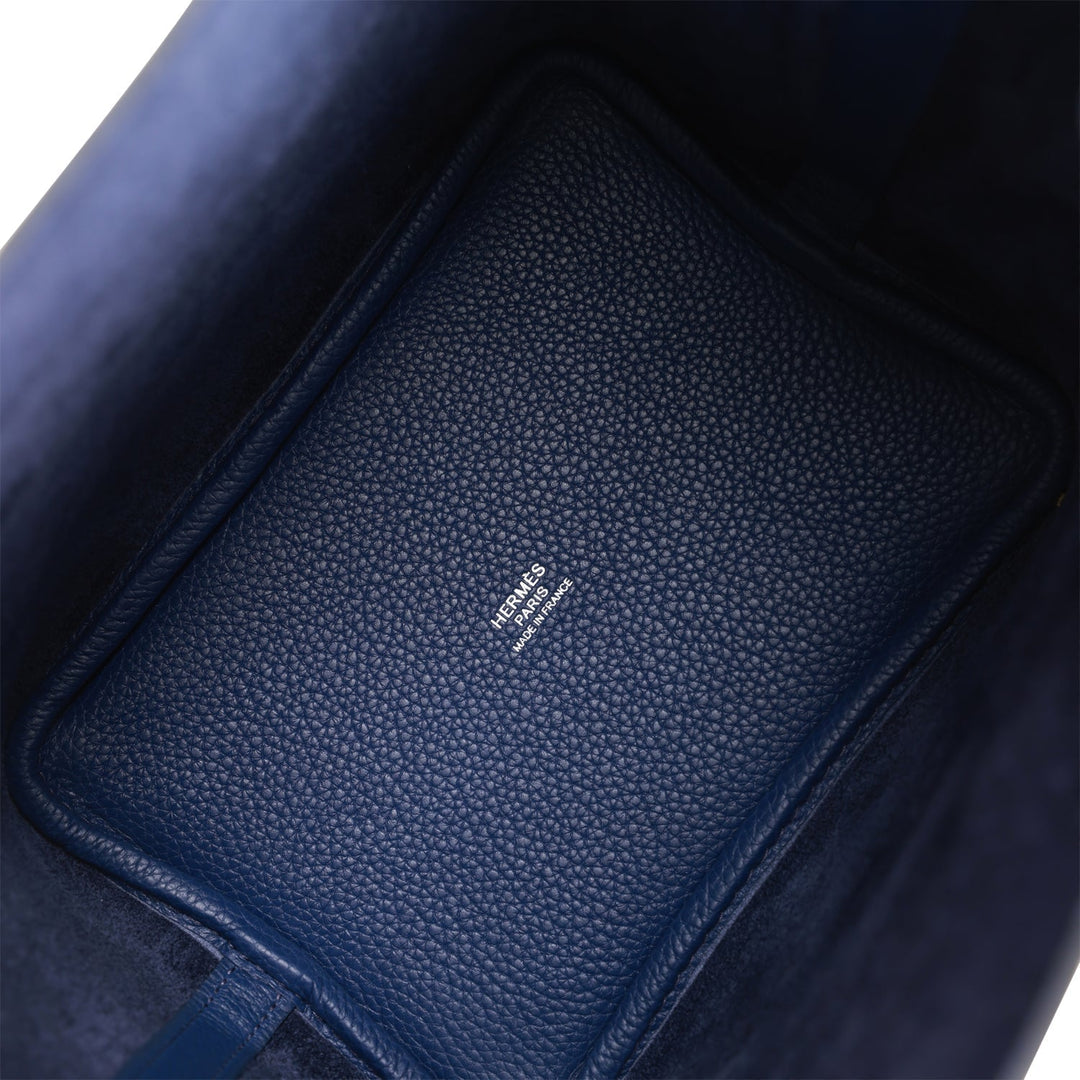 Top quality Hermes Picotin Lock 18 Bleu Saphir Maurice Palladium Hardware