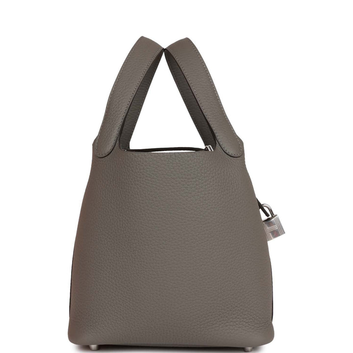 Top quality Hermes Picotin Lock 18 Gris Meyer Clemence Palladium Hardware