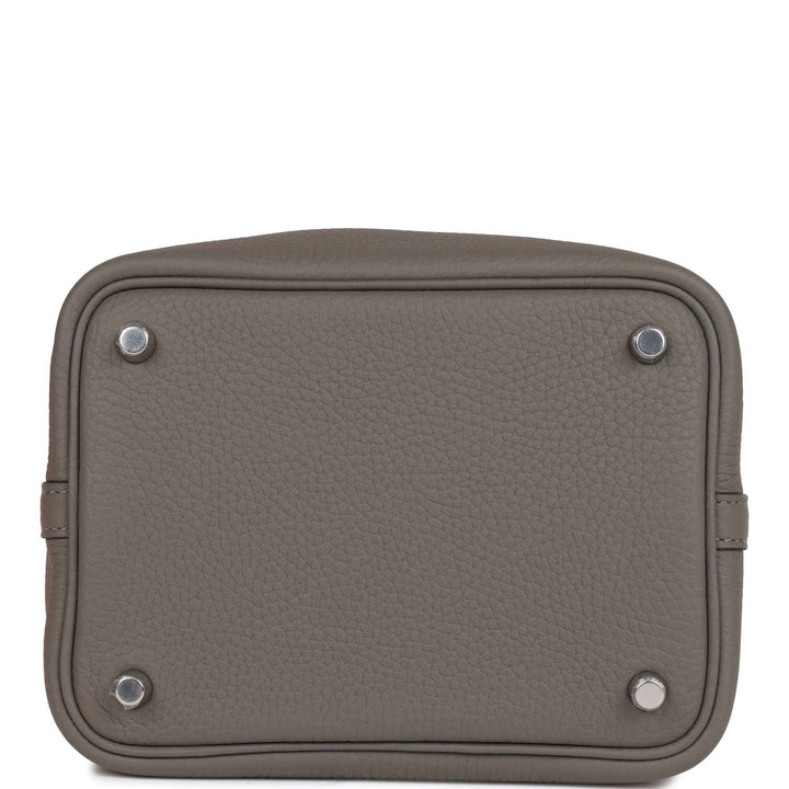 Top quality Hermes Picotin Lock 18 Gris Meyer Clemence Palladium Hardware
