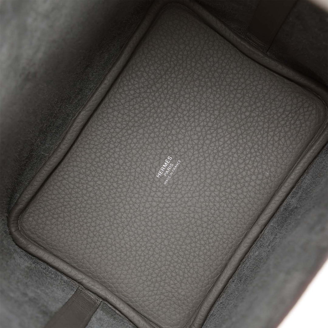 Hermes Picotin Lock 18 Gris Meyer Clemence Palladium Hardware