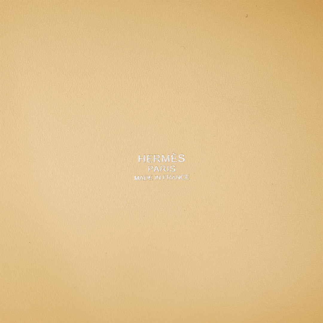 Hermes Picotin Cargo 18 Jaune Citron and Nata Swift and Toile Canvas Palladium Hardware