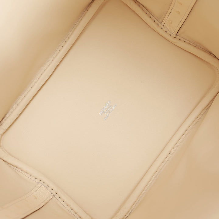 Top quality Hermes Picotin Lock 18 Nata Ostrich Palladium Hardware