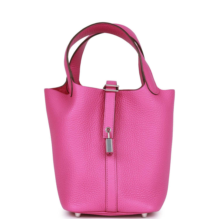 Top quality Hermes Picotin 18 Magnolia Clemence Palladium Hardware