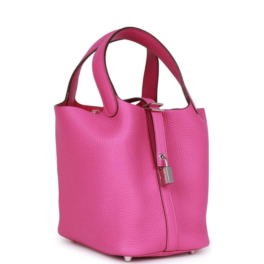 Top quality Hermes Picotin 18 Magnolia Clemence Palladium Hardware