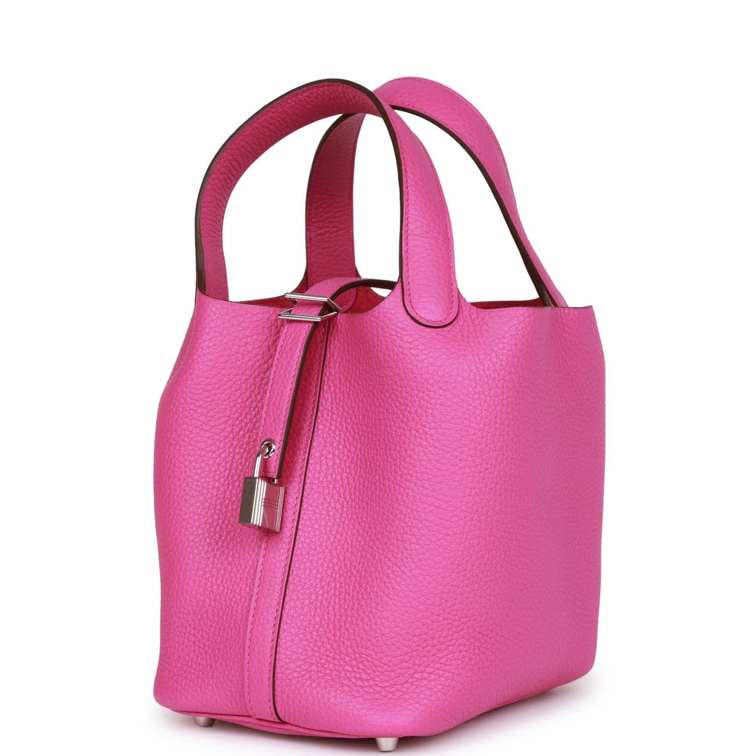 Top quality Hermes Picotin 18 Magnolia Clemence Palladium Hardware
