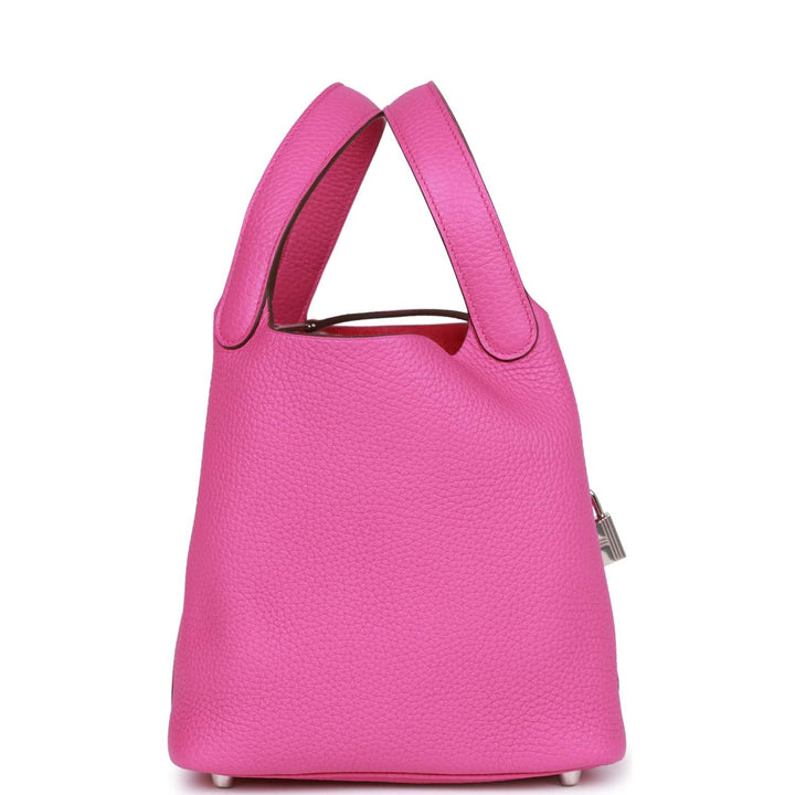 Top quality Hermes Picotin 18 Magnolia Clemence Palladium Hardware