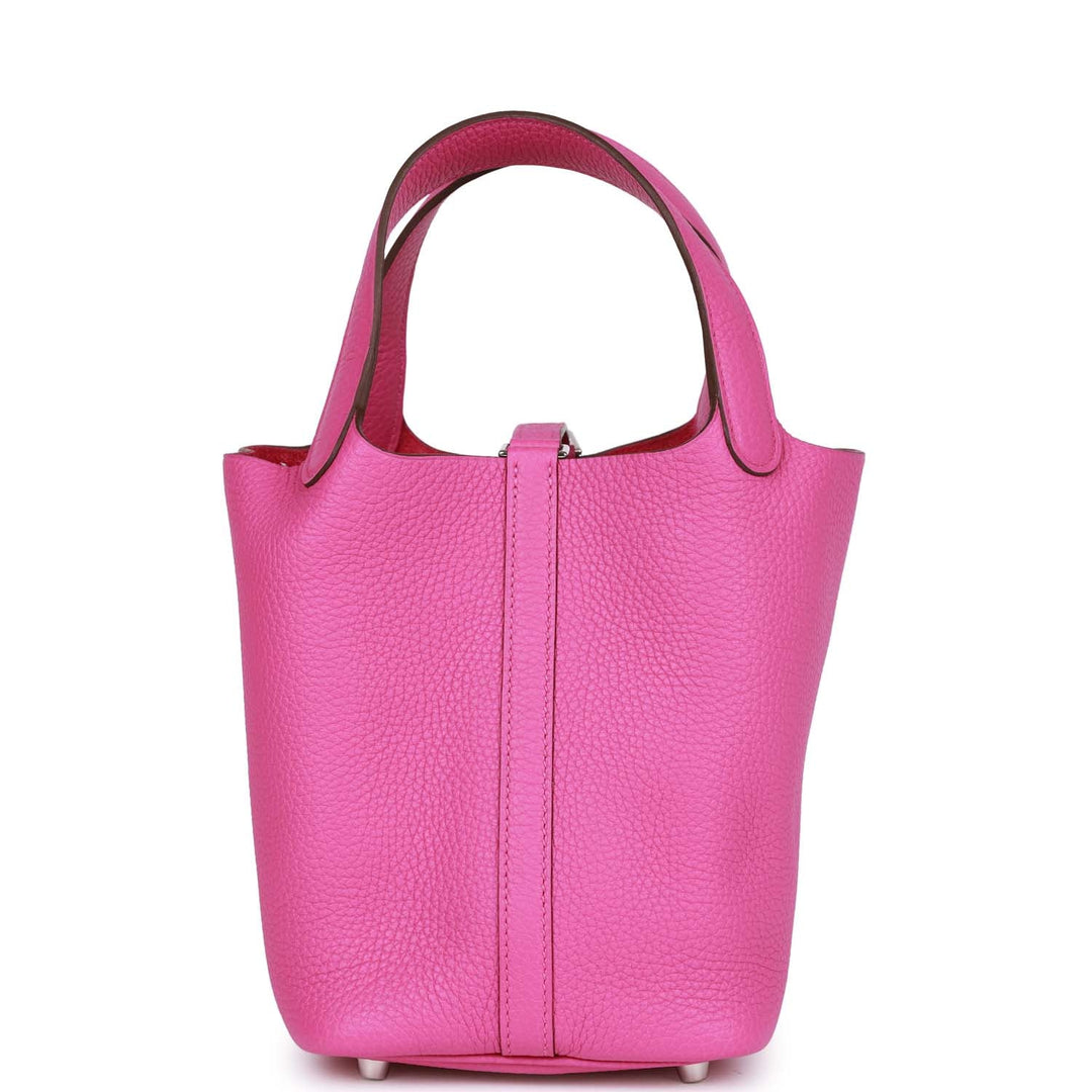 Top quality Hermes Picotin 18 Magnolia Clemence Palladium Hardware
