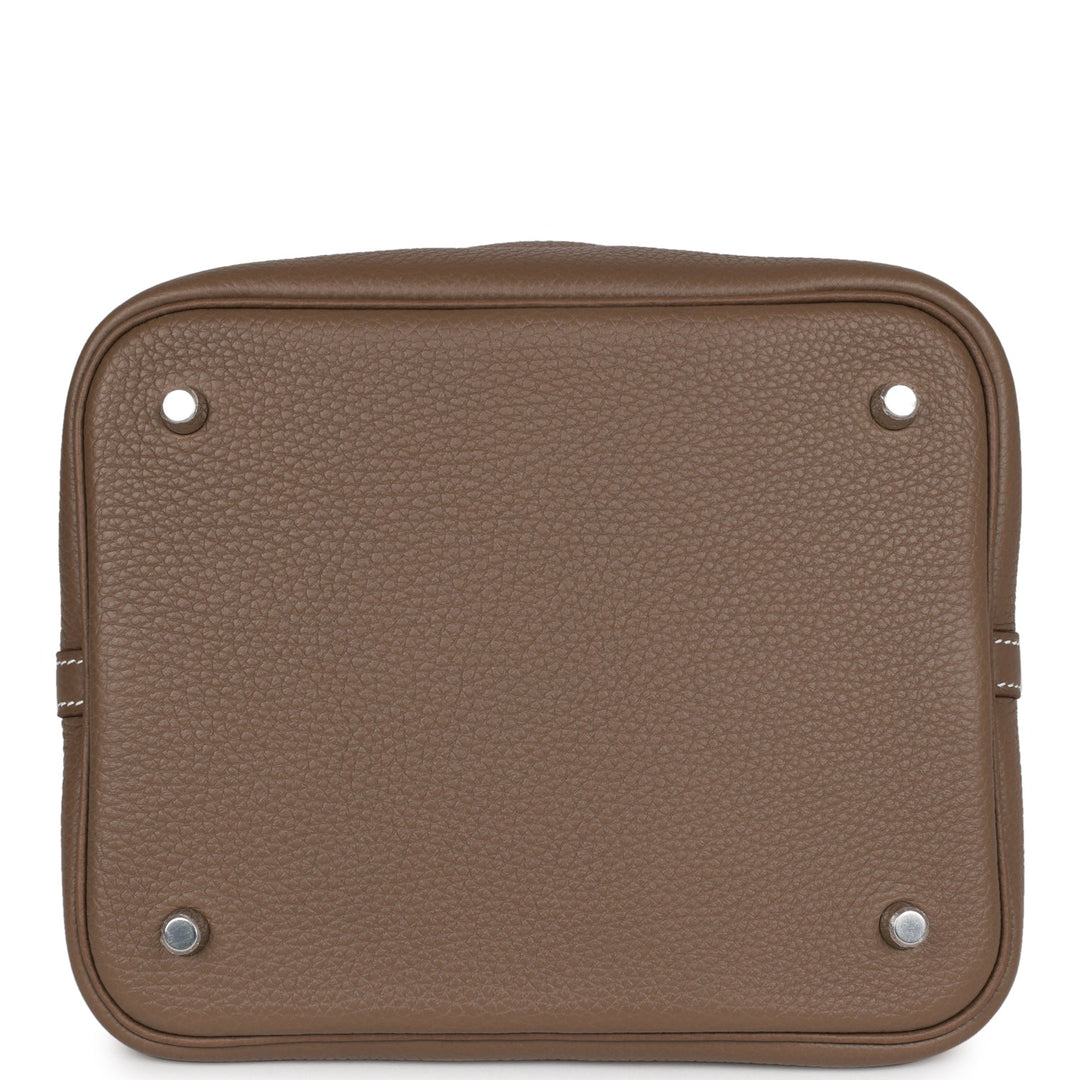 Top quality Hermes Picotin Lock 22 Etoupe Clemence Palladium Hardware