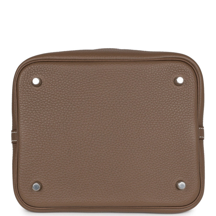 Top quality Hermes Picotin Lock 22 Etoupe Clemence Palladium Hardware
