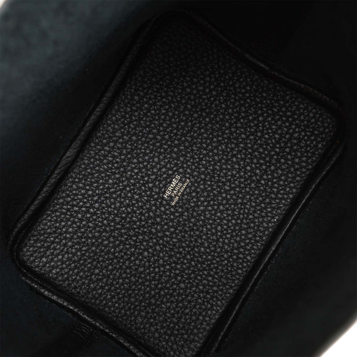 Top quality Hermes Picotin Lock 18 Black Clemence Gold Hardware