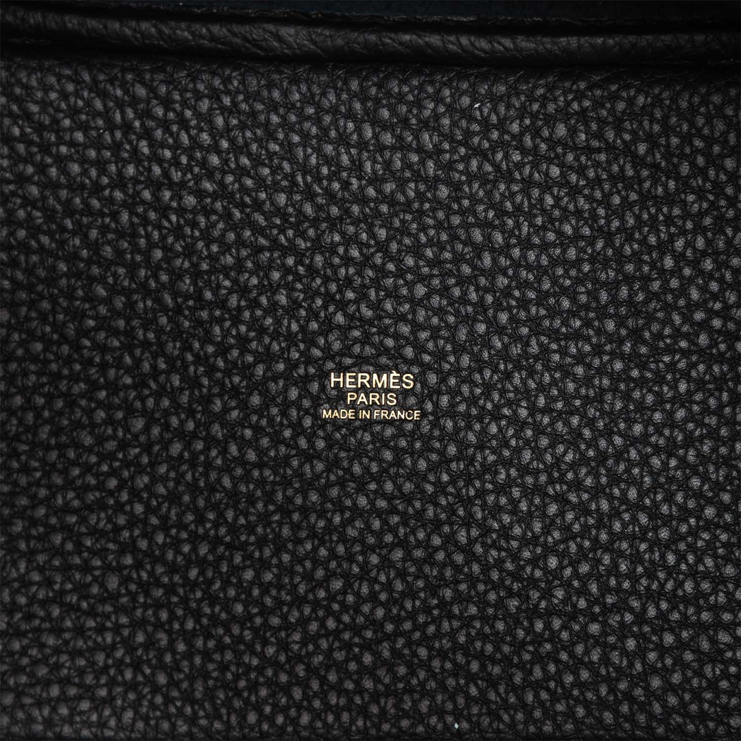 Top quality Hermes Picotin Lock 18 Black Clemence Gold Hardware