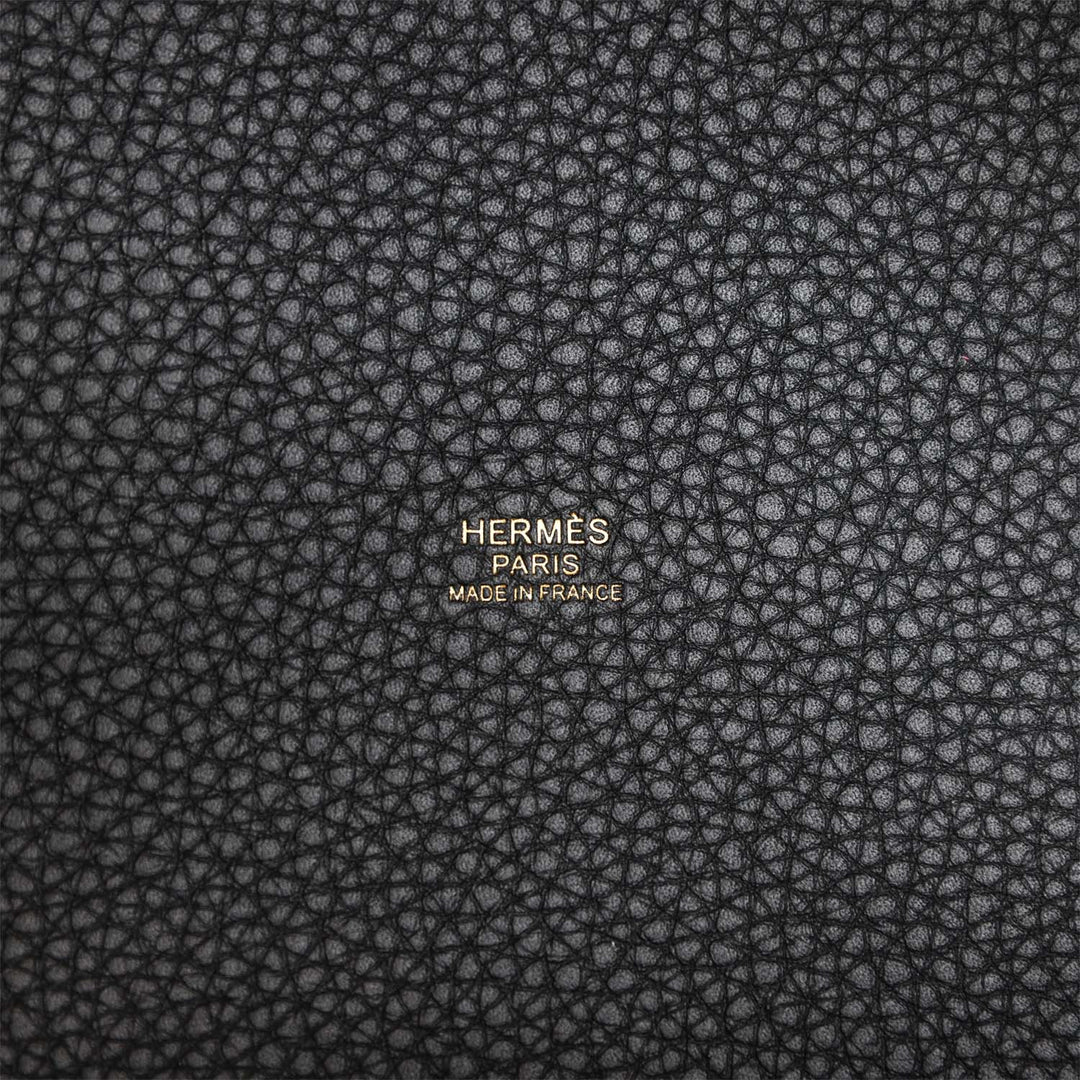 Top quality Hermes Picotin Lock 22 Black Clemence Gold Hardware
