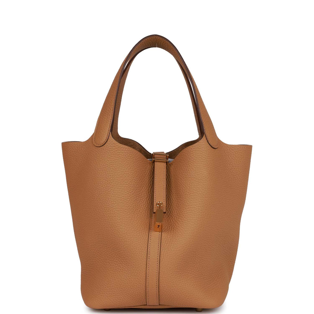 Top quality Hermes Picotin Lock 22 Biscuit Clemence Gold Hardware