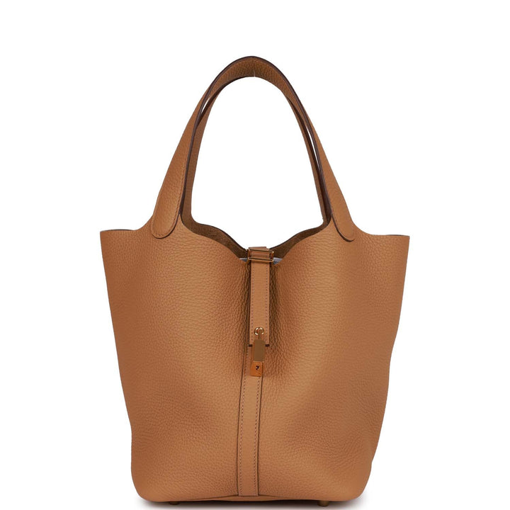 Top quality Hermes Picotin Lock 22 Biscuit Clemence Gold Hardware