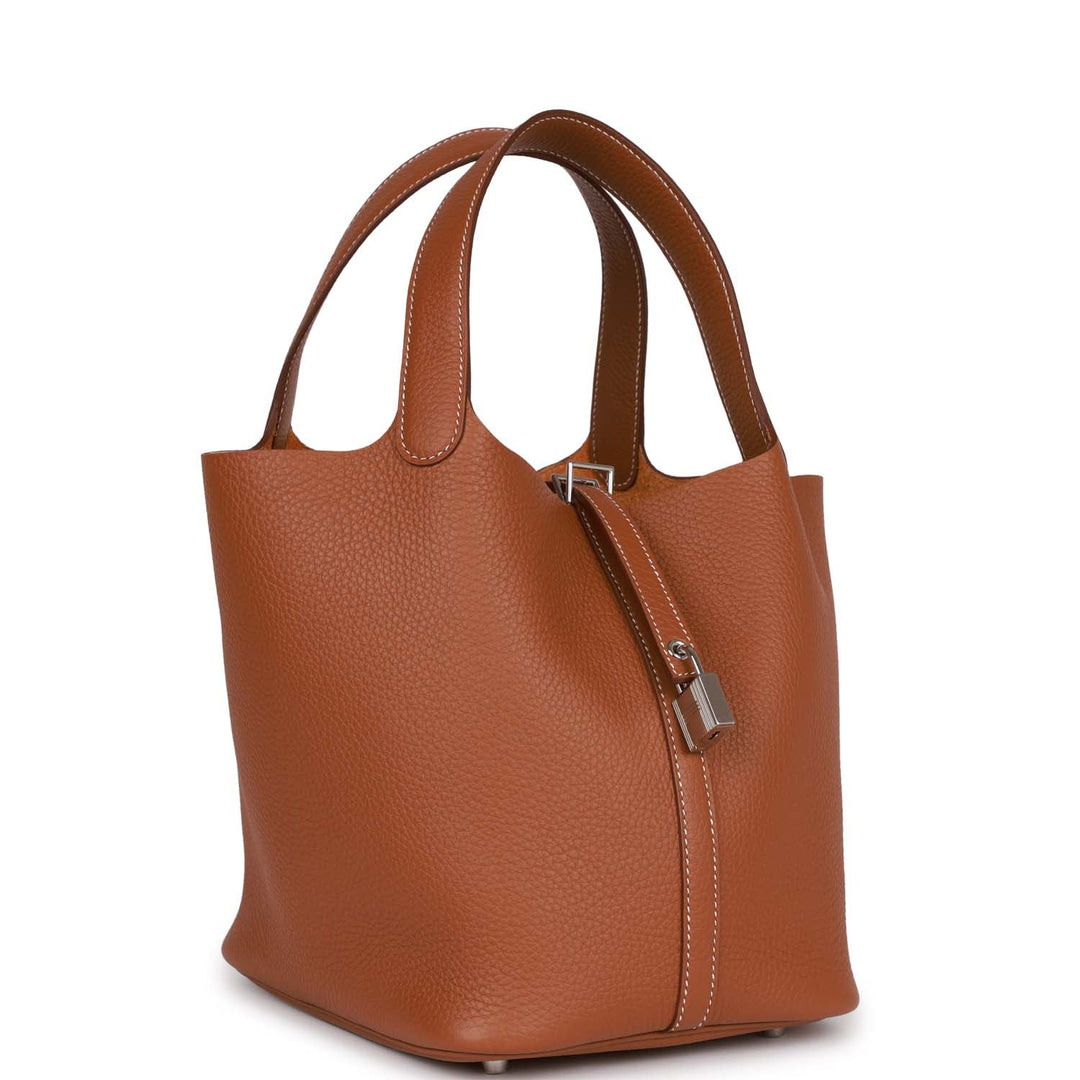Top quality Hermes Picotin Lock 22 Gold Clemence Palladium Hardware