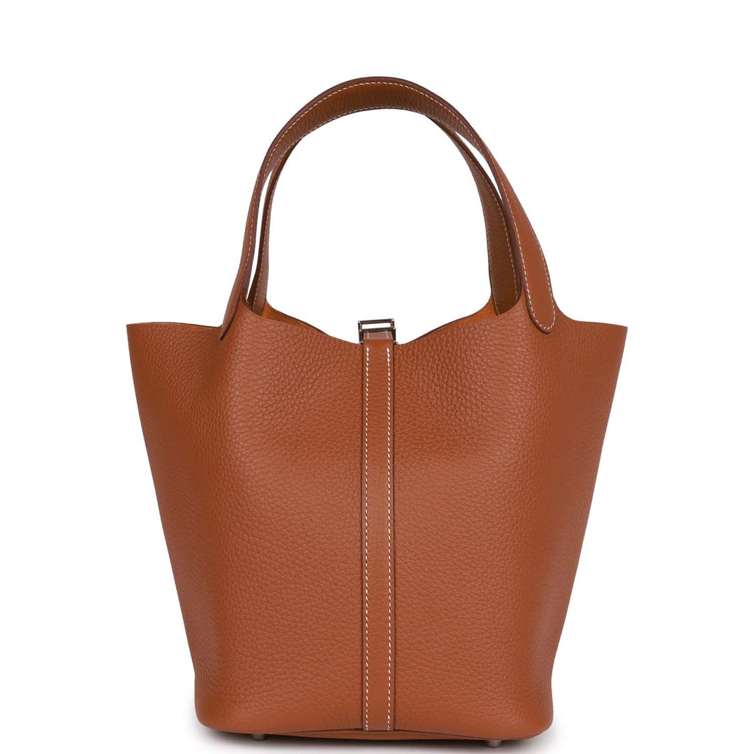 Top quality Hermes Picotin Lock 22 Gold Clemence Palladium Hardware