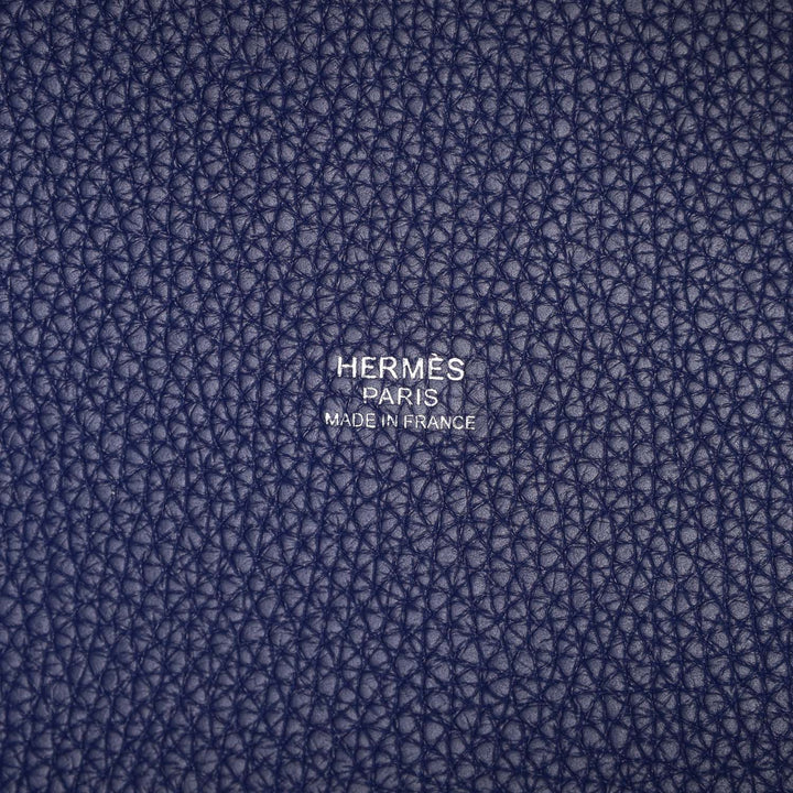 Top quality Hermes Picotin 18 Casaque Bleu Encre and Bleu Electric Clemence Palladium Hardware