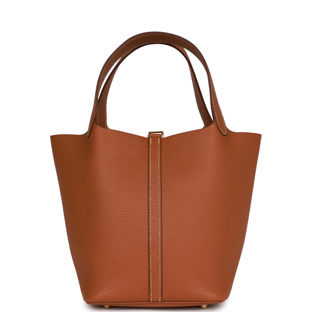 Top quality Hermes Picotin Lock 22 Gold Clemence Gold Hardware